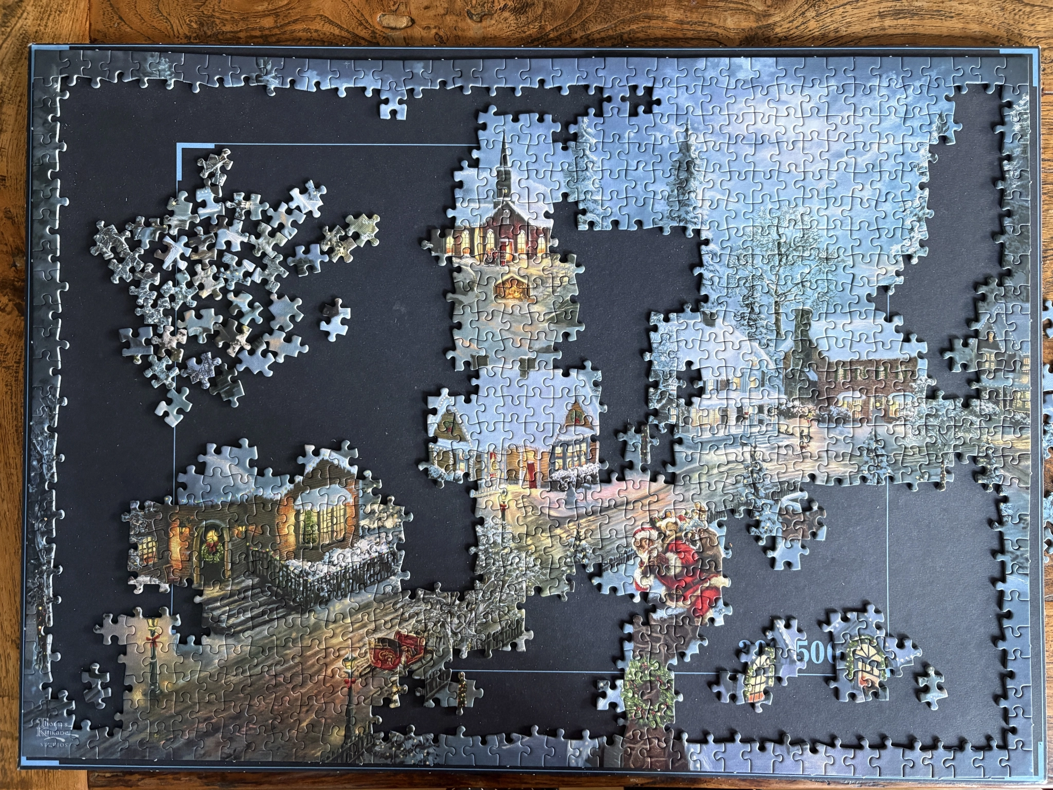 Nein, ich bin noch nicht in Weihnachtsstimmung 😅 aber bei gutem Licht gehts eben besser. Ein wunderschönes Puzzle, das e