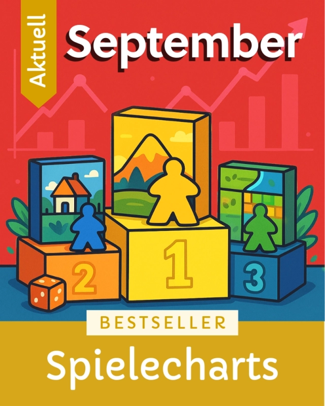 Die Spielezar-Bestseller des vergangenen Monats September! Auffällig: Auch in den September-Charts finden sich erneut ei
