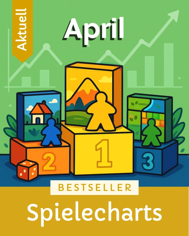 Die Spielezar-Bestseller im April! 🏆🎲Diesen Monat ist in den Charts richtig was los! Es haben nicht nur neue, spannende