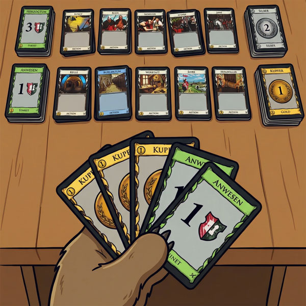 Zari spielt Dominion