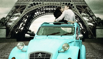 Romantisches Eiffelturm Puzzle Geschenk