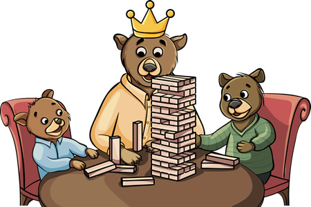 Zari und seine Kids beim Jenga!