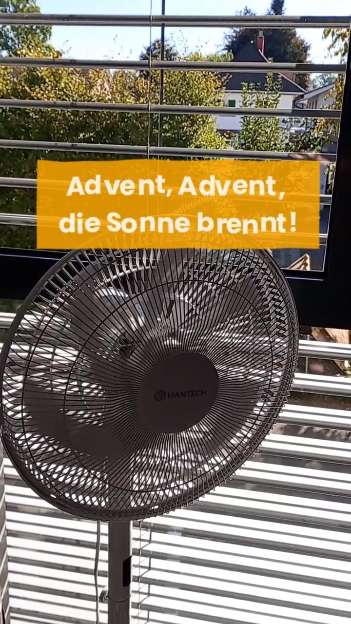 Advent, Advent, die Sonne brennt! ☀️Heute soll es nochmals über 30 Grad werden. Und wir packen bereits die ersten Advent