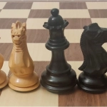 Schachfiguren Royal Staunton Schwarz - 90mm - Bilderupload von Kunden