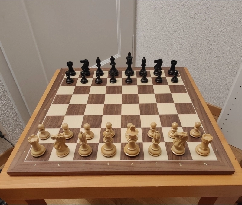 Schachbrett Nussbaum / Ahorn RFK - 50cm - Bilderupload von Kunden