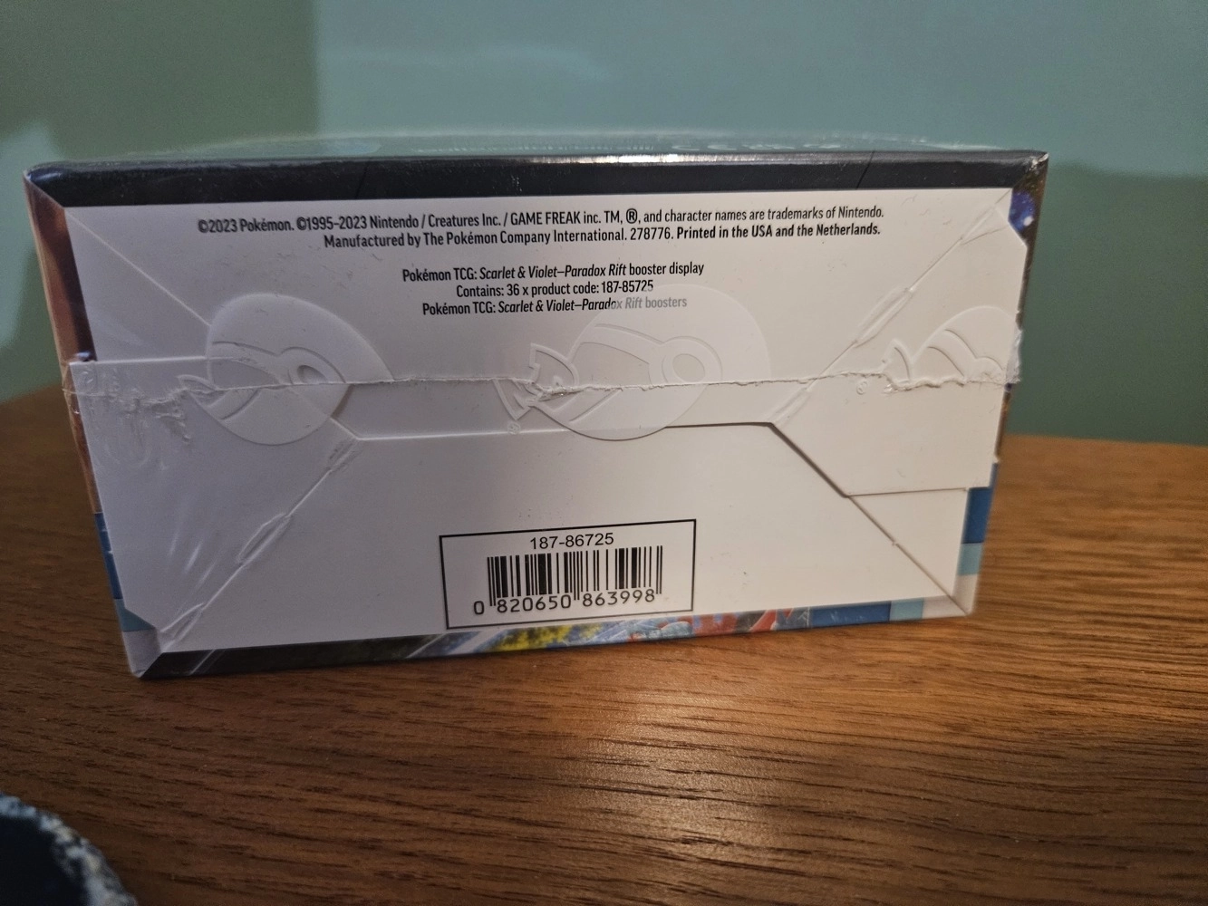 Pokémon SV04 - Paradox Rift Display (36 Booster) - EN - Bilderupload von Kunden
