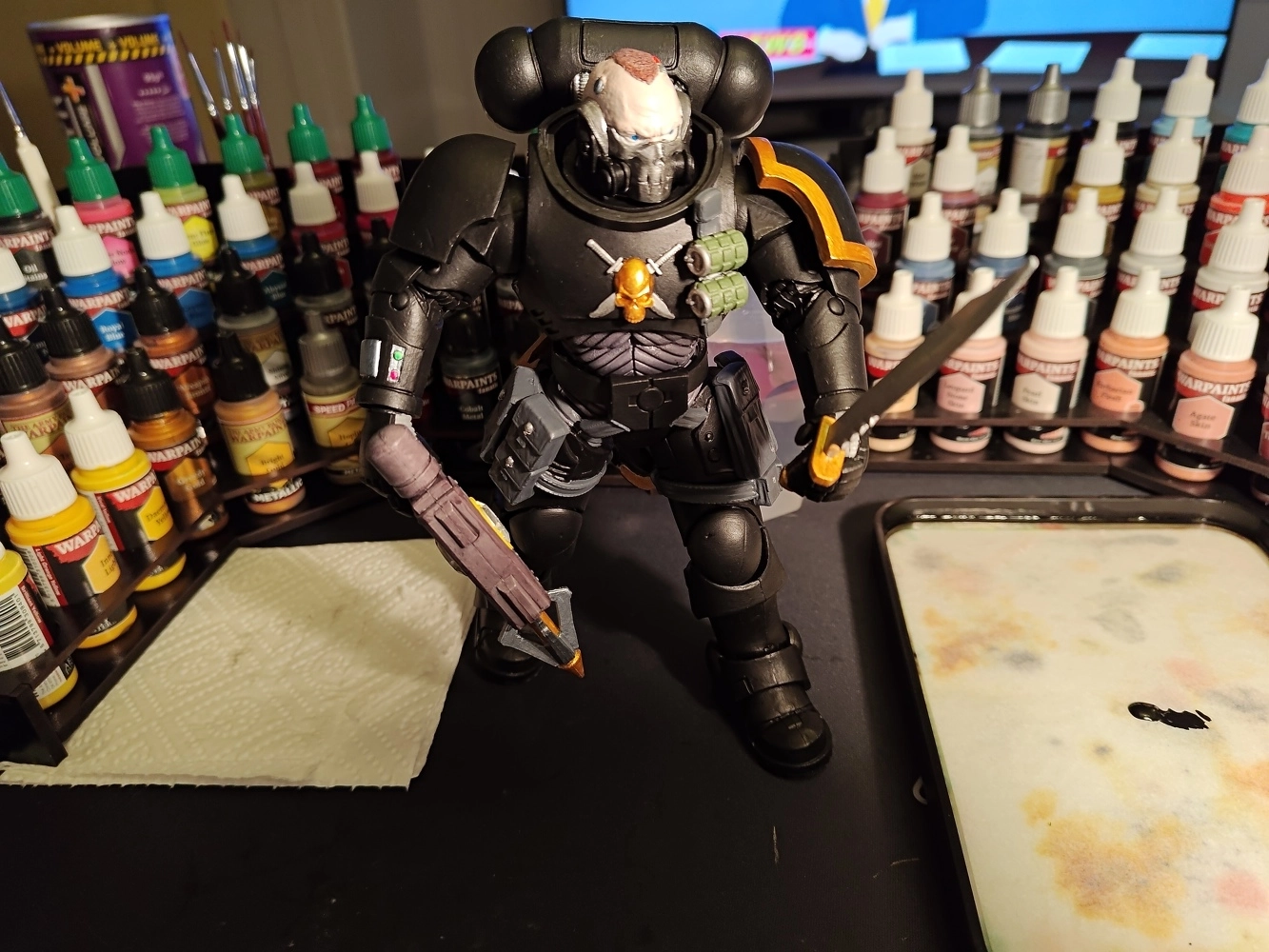 Warhammer 40k Actionfigur Space Marine Reiver (Artist Proof) with Grapnel Launcher 18 cm - Bilderupload von Kunden