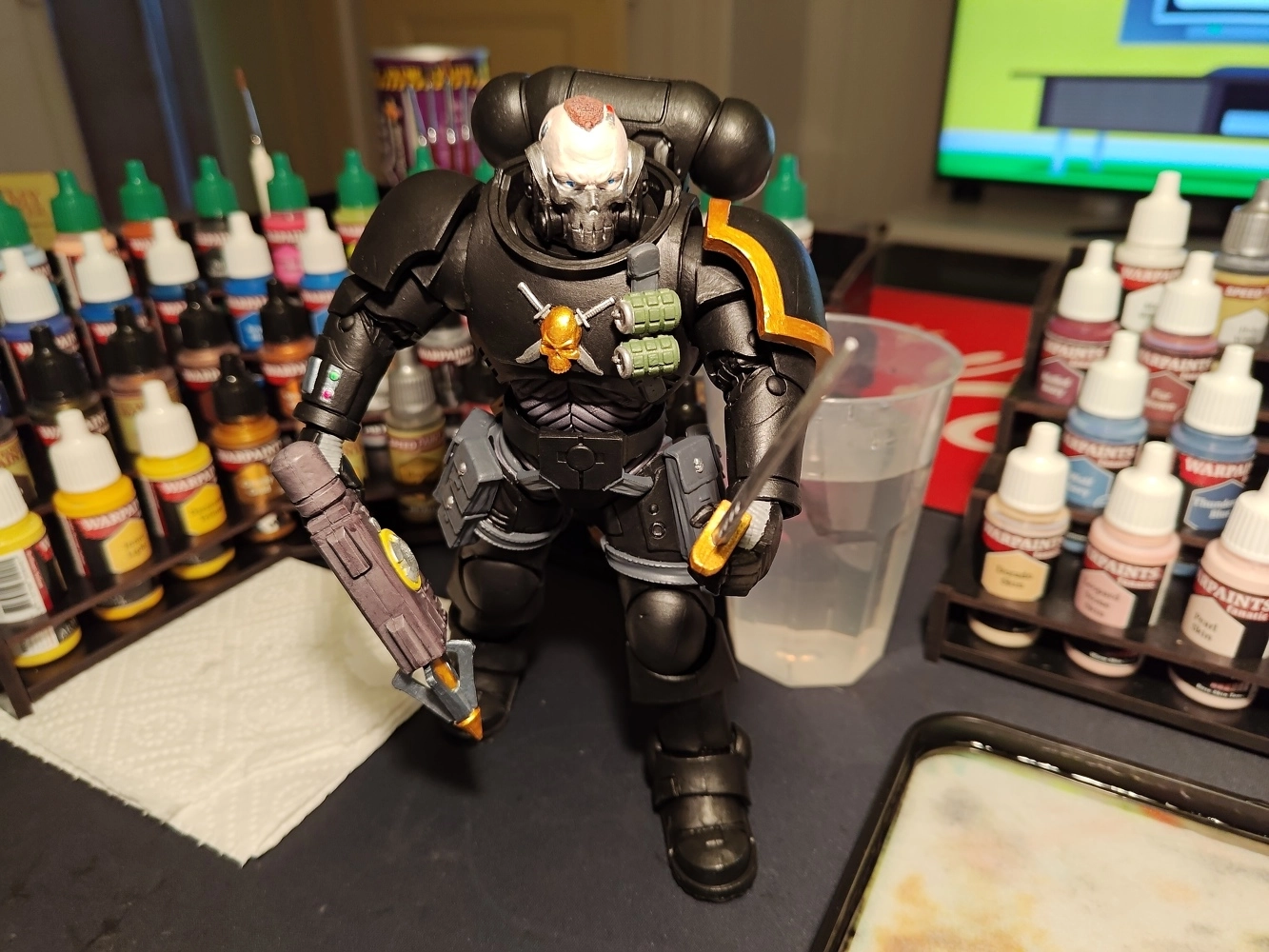 Warhammer 40k Actionfigur Space Marine Reiver (Artist Proof) with Grapnel Launcher 18 cm - Bilderupload von Kunden
