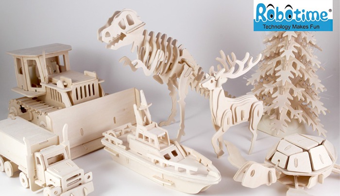 3D Holzpuzzles – Puzzeln nach Plan