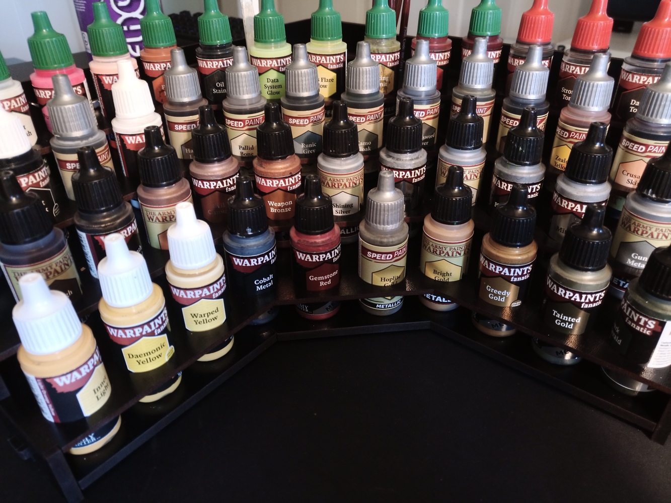 Black Rack Corner Paint Rack Top Farbregal (Dropper) - Customer image upload