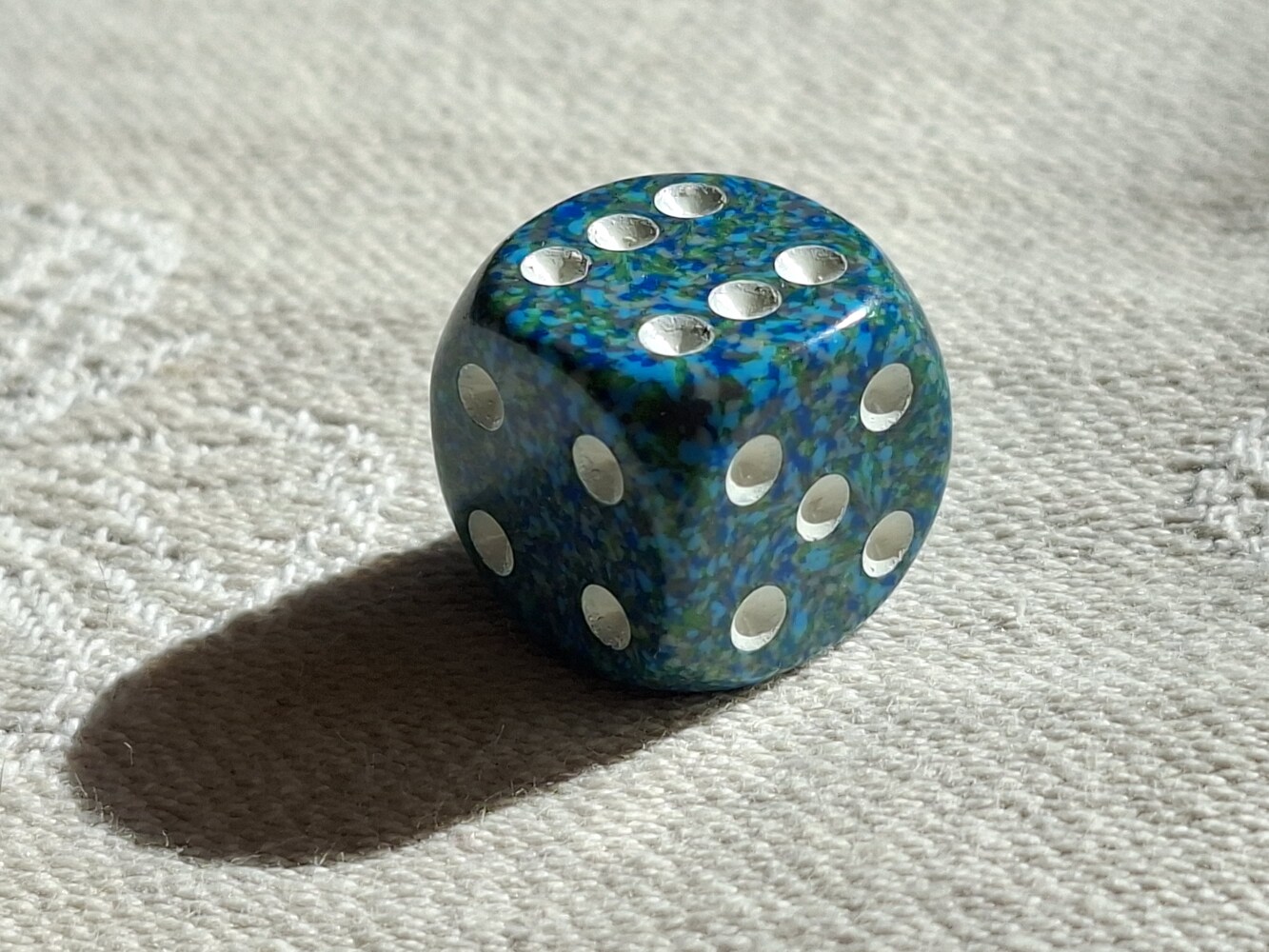 Dice Sets Sea Speckled 16mm d6 (12) - Customer image upload