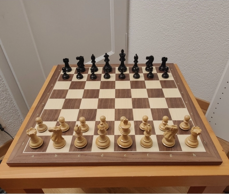Schachbrett Nussbaum / Ahorn RFK - 50cm - Customer image upload