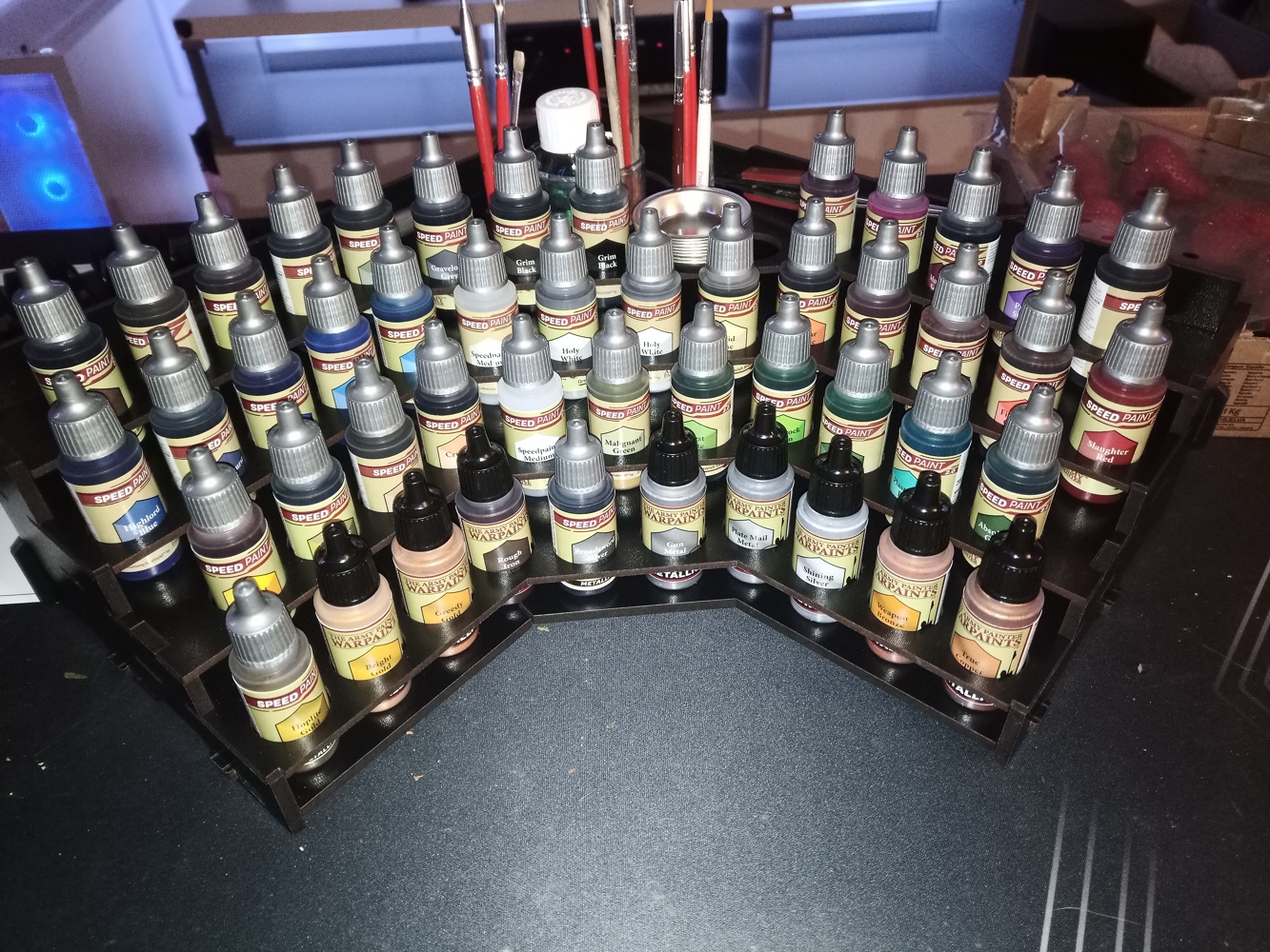 Black Rack Corner Paint Rack Top Farbregal (Dropper) - Customer image upload