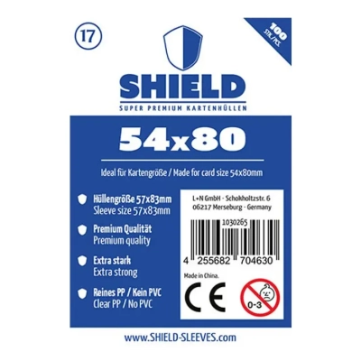 Shield Thin - 100 dünne Kartenhüllen (54 x 80 mm)