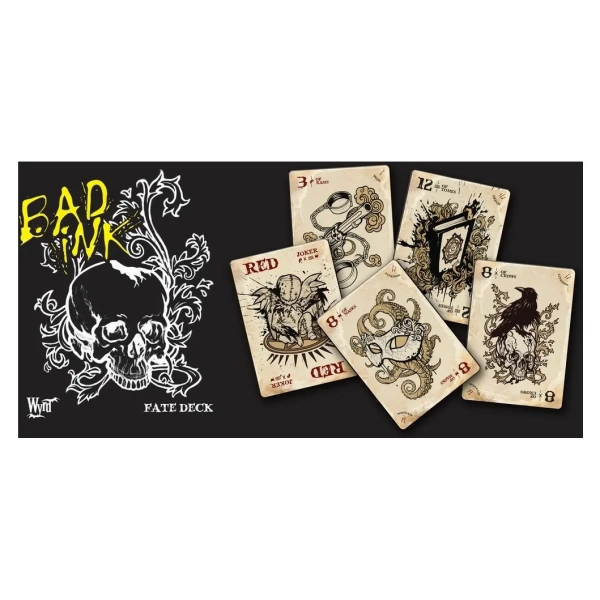 Malifaux 3rd Edition - Fate Deck Bad Ink with Deckbox - EN