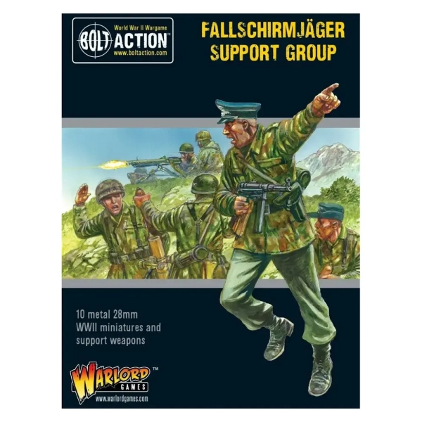 Bolt Action 2 Fallschirmjäger Support Group (HQ, Mortar & MMG) - EN