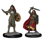 Pathfinder Battles Deep Cuts Miniaturen unbemalt Human Champion Female 