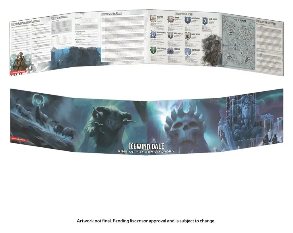 D&D Icewind Dale: Rime of the Frostmaiden - DM Screen - EN