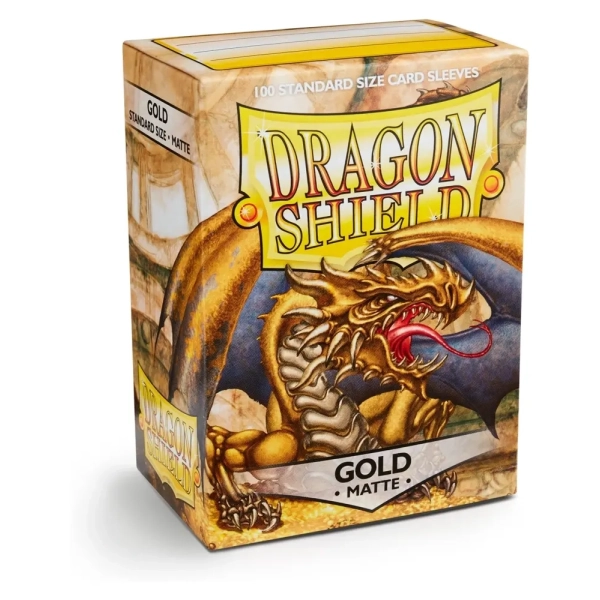 Dragon Shield Standard Sleeves - Matte Gold (100 Sleeves)