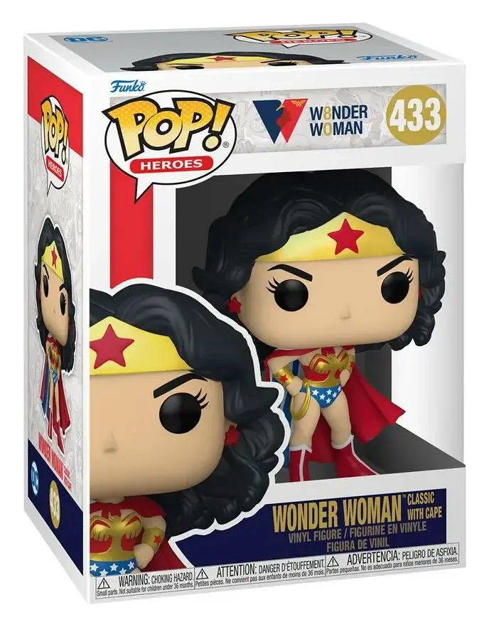 Funko POP! Heroes: Wonder Woman 80th - WW (ClassicW/Cape)