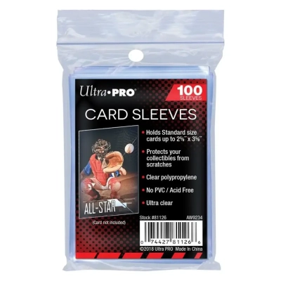 UP - Standard Sleeves - Regular Soft Card (100 Sleeves)