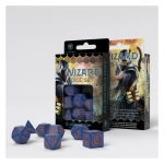 Wizard Dark-blue & orange Dice Set