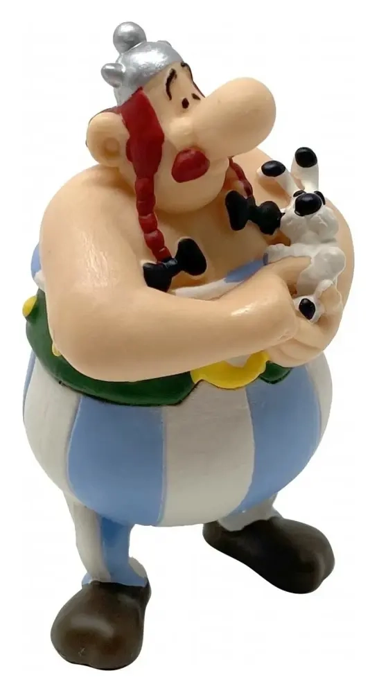 Asterix Figur Obelix mit Idefix 8 cm