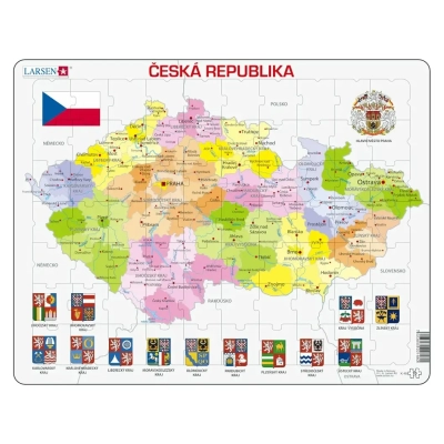 Rahmenpuzzle - Tschechische Republik (auf Tschechisch)