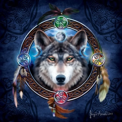 Celtic Wolf Guide - Brigid Ashwood