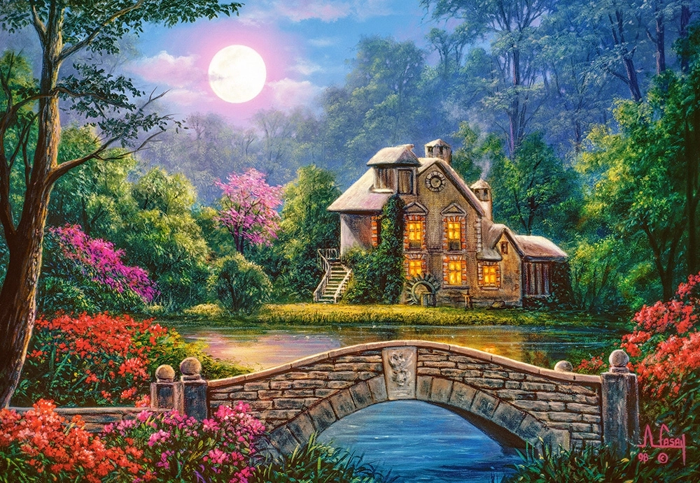 Cottage in the Moon Garden