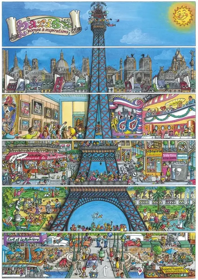 Illustrierter Eiffelturm