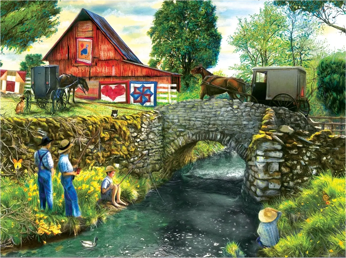 Fishing Down by the Stream