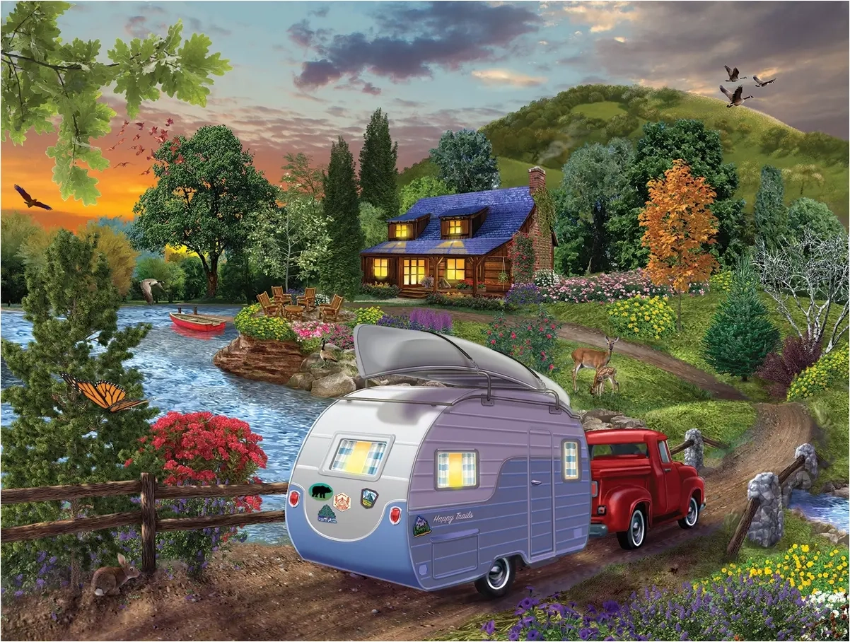Bigelow Illustrations - Campers Coming Home
