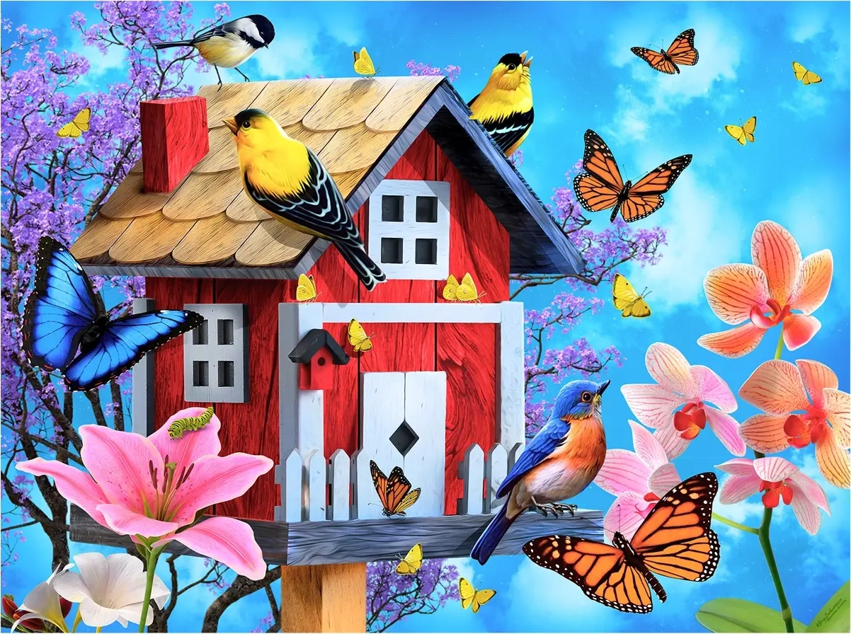 Red Birdhouse