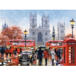 Verregneter Tag an der Westminister Abbey