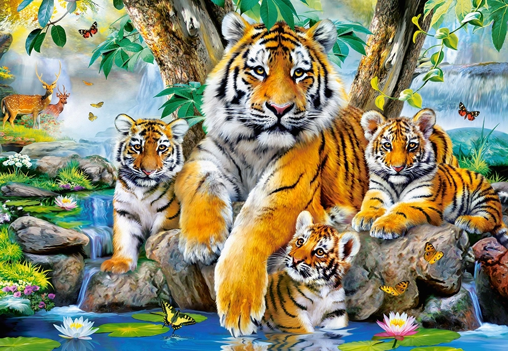 Tigers by the Stream