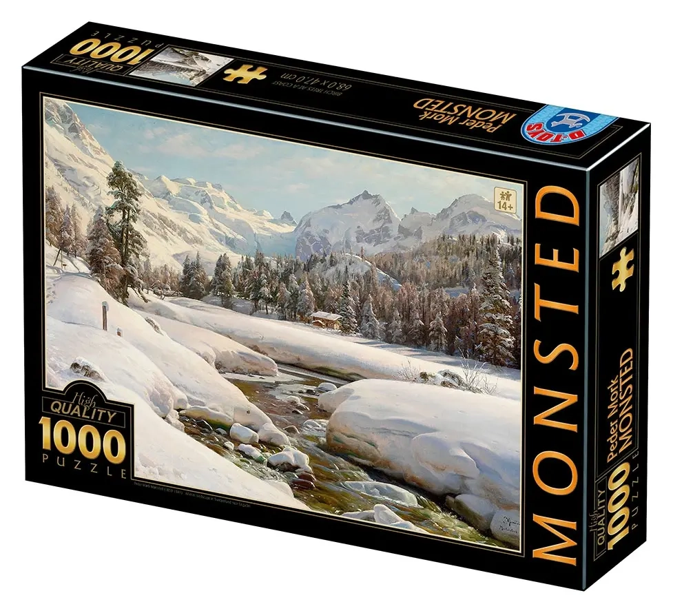 Winter Landscape in Switzerland near Engadin - Peder Mørk Mønsted