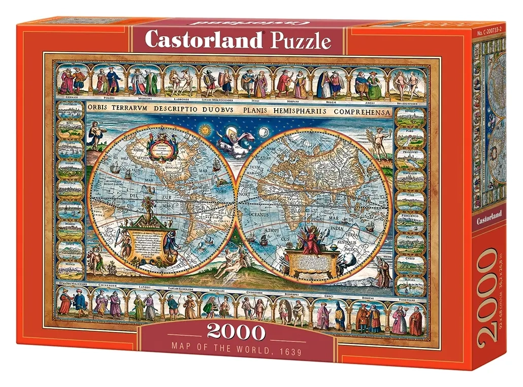 Map of the world 1639