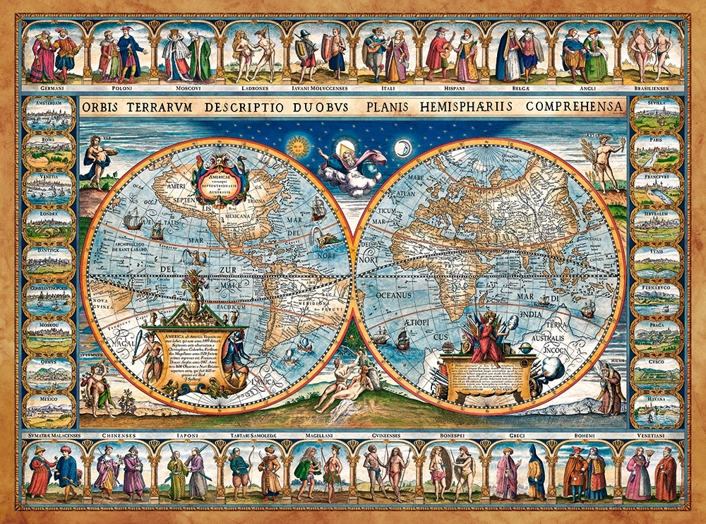 Map of the world 1639