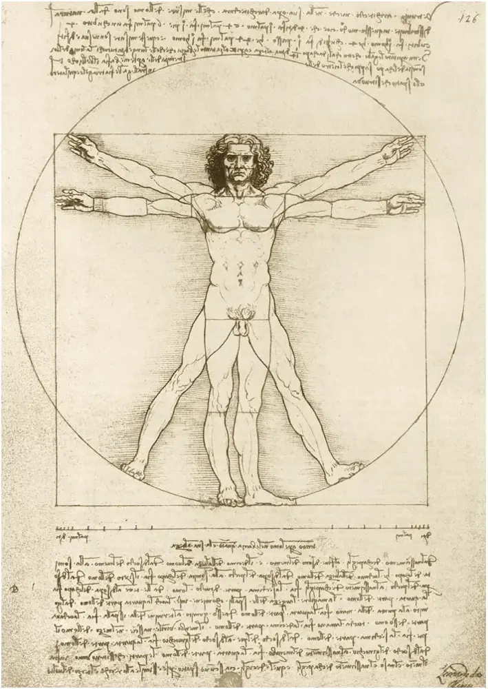 The Vitruvian Man - 1490 - Leonardo Da Vinci