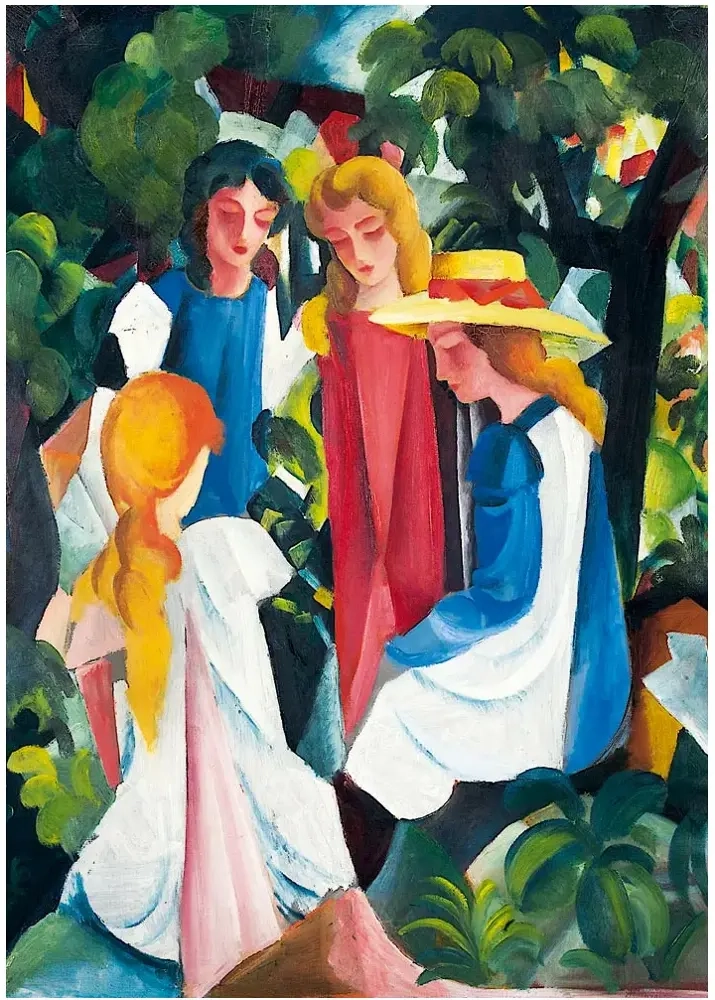 Four Girls - 1913 - August Macke