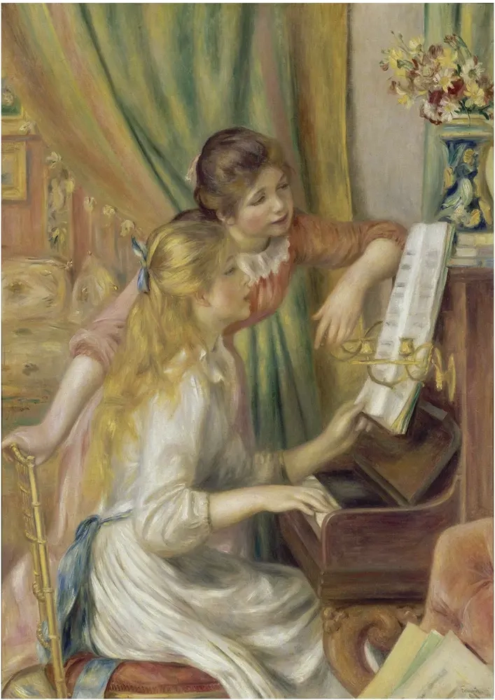 Young Girls at the Piano - 1892 - Auguste Renoir