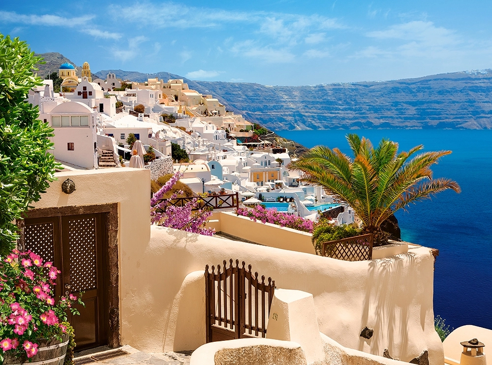 Blick auf Santorin