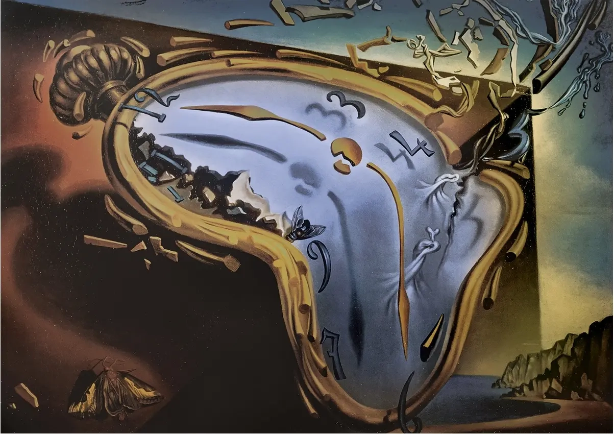 Soft Watch Exploding in 888 Particles after Twenty Years of Total Immobility - c. 1945 - Salvador Dali