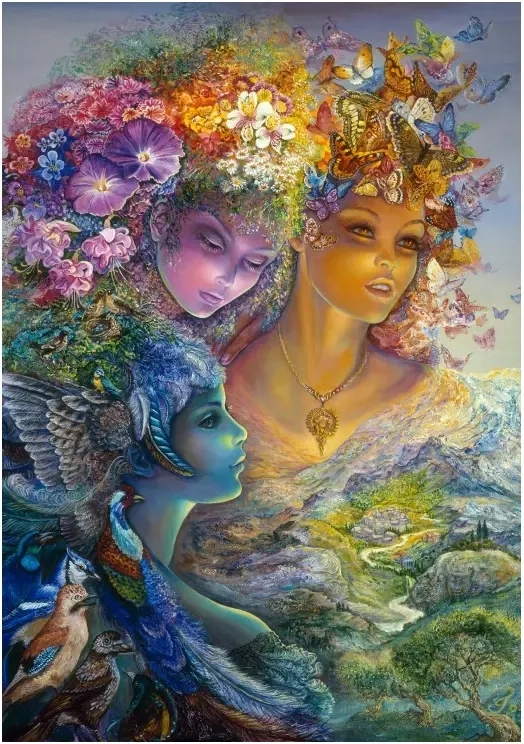 The Three Graces - Josephine Wall