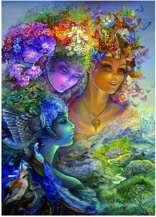 The Three Graces - Josephine Wall