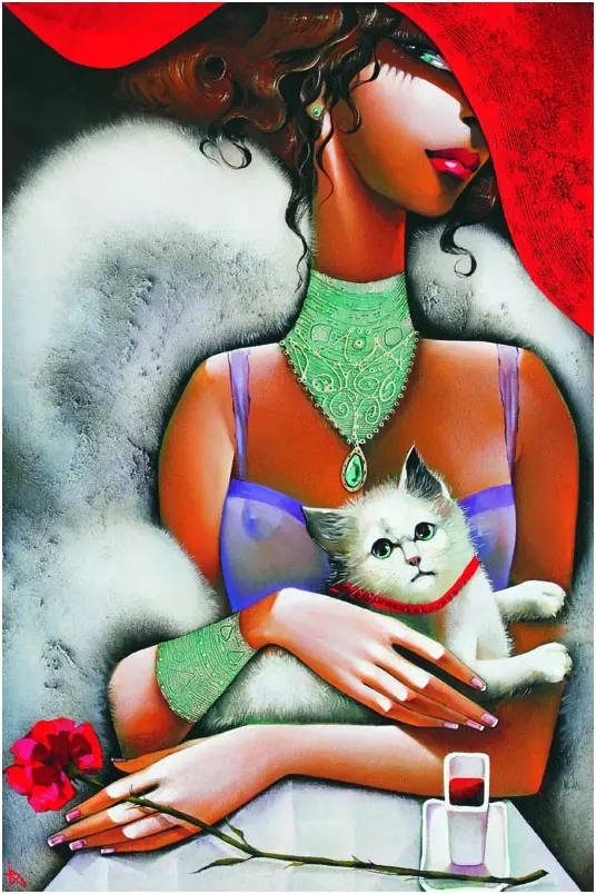 Die Frau mit der Katze - Ira Tsantekidou