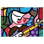Romero Britto - Girl with guitar Romero Britto - Girl with guitar