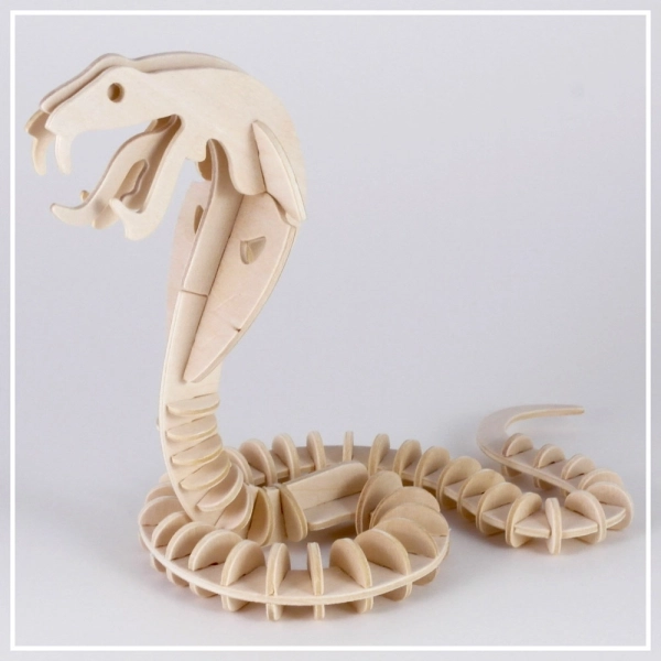 Kobra - 3D Holzpuzzle