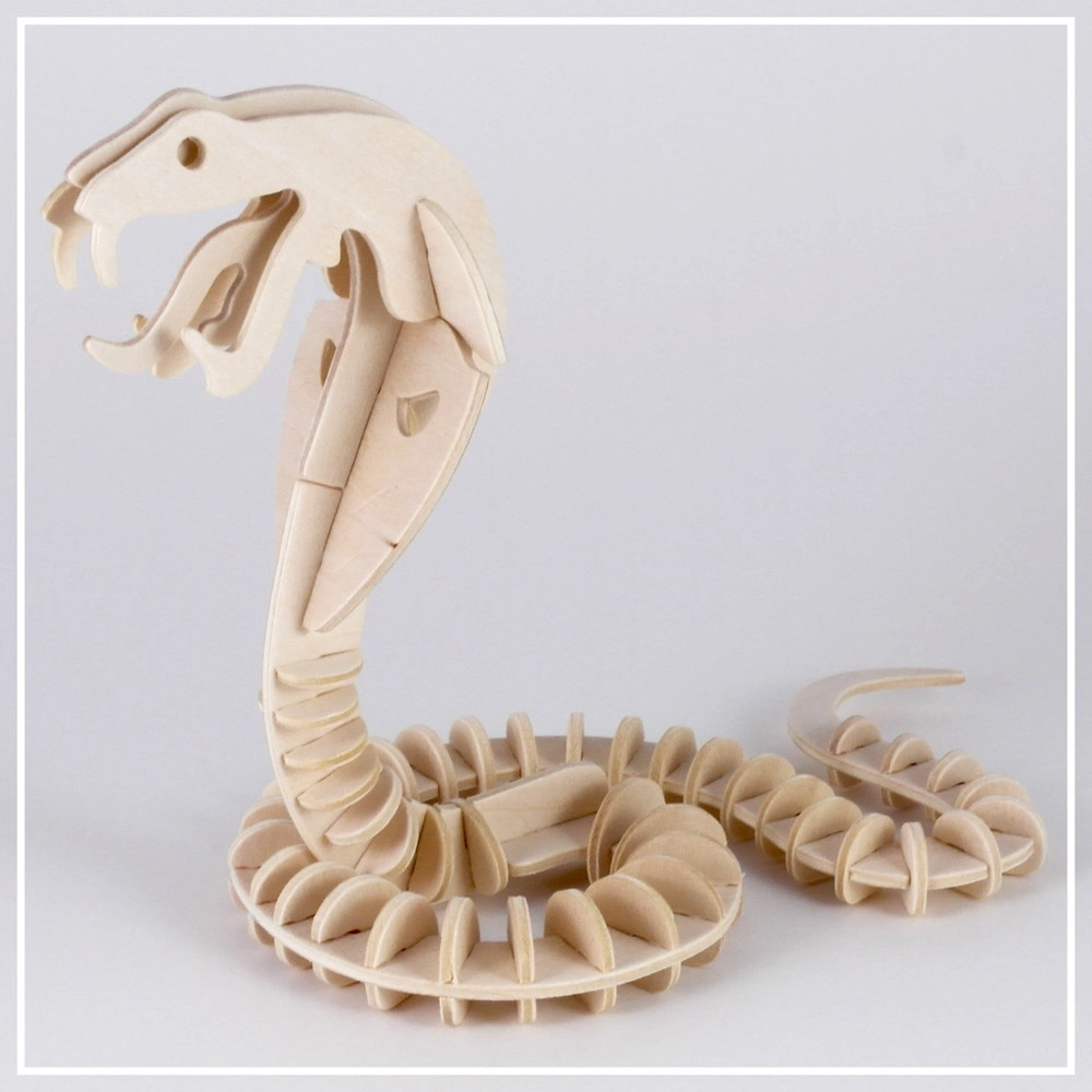 Kobra - 3D Holzpuzzle